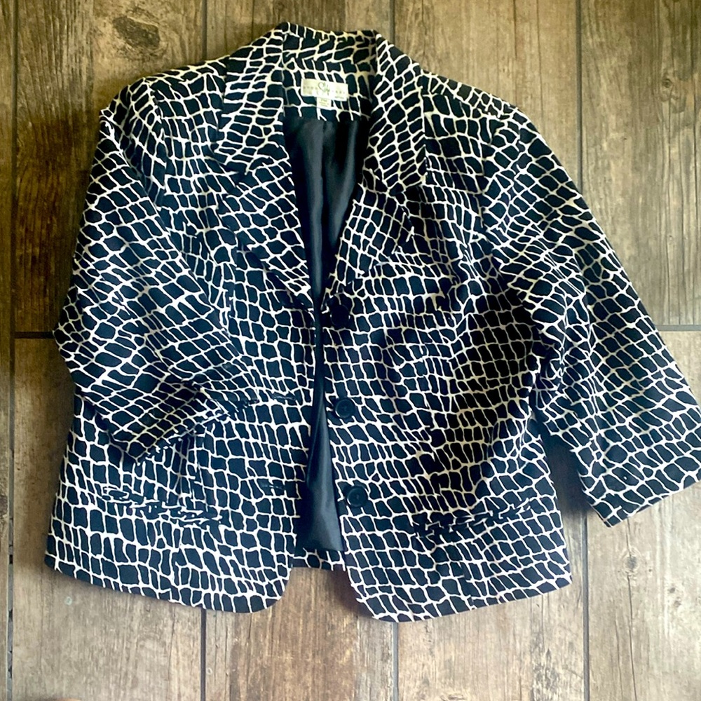 Print blazer